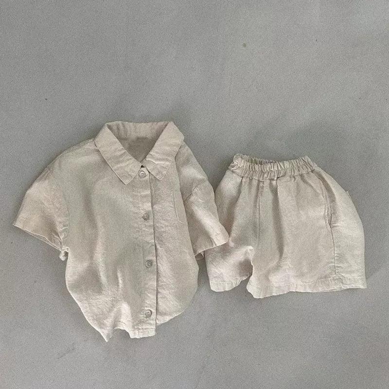 Summer 2pcs Baby Boy Set - Short Sleeved Top & Shorts - ClubOn