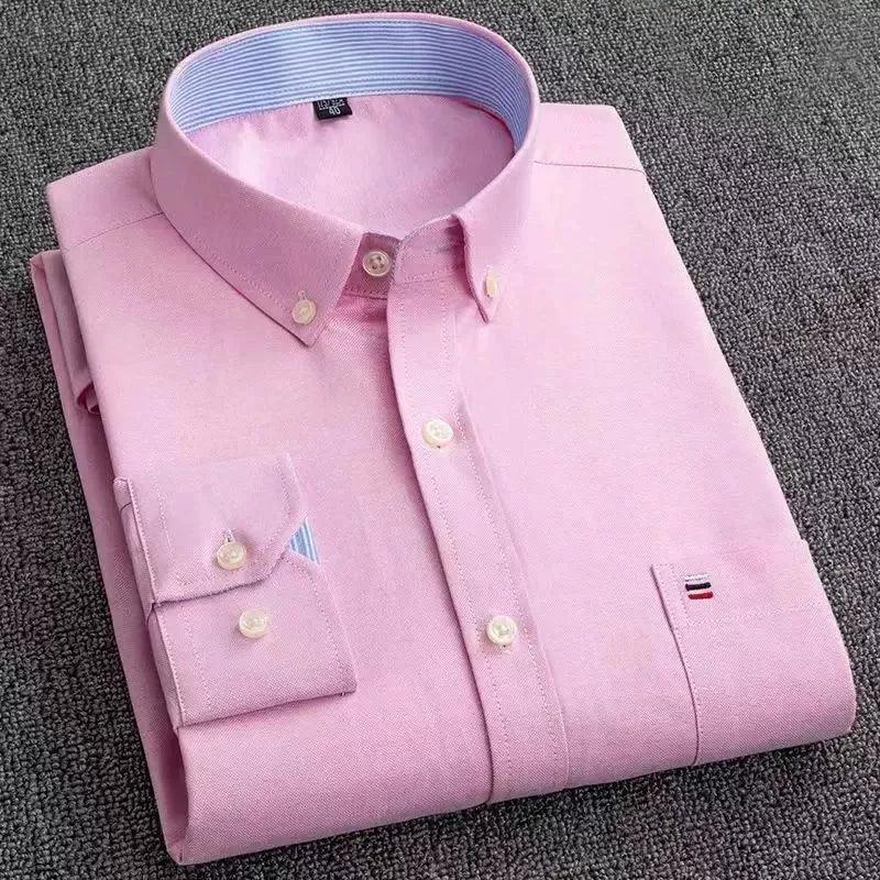 Men’s Solid Color Button Neck Casual Shirt – Stylish & Comfortable - ClubOn