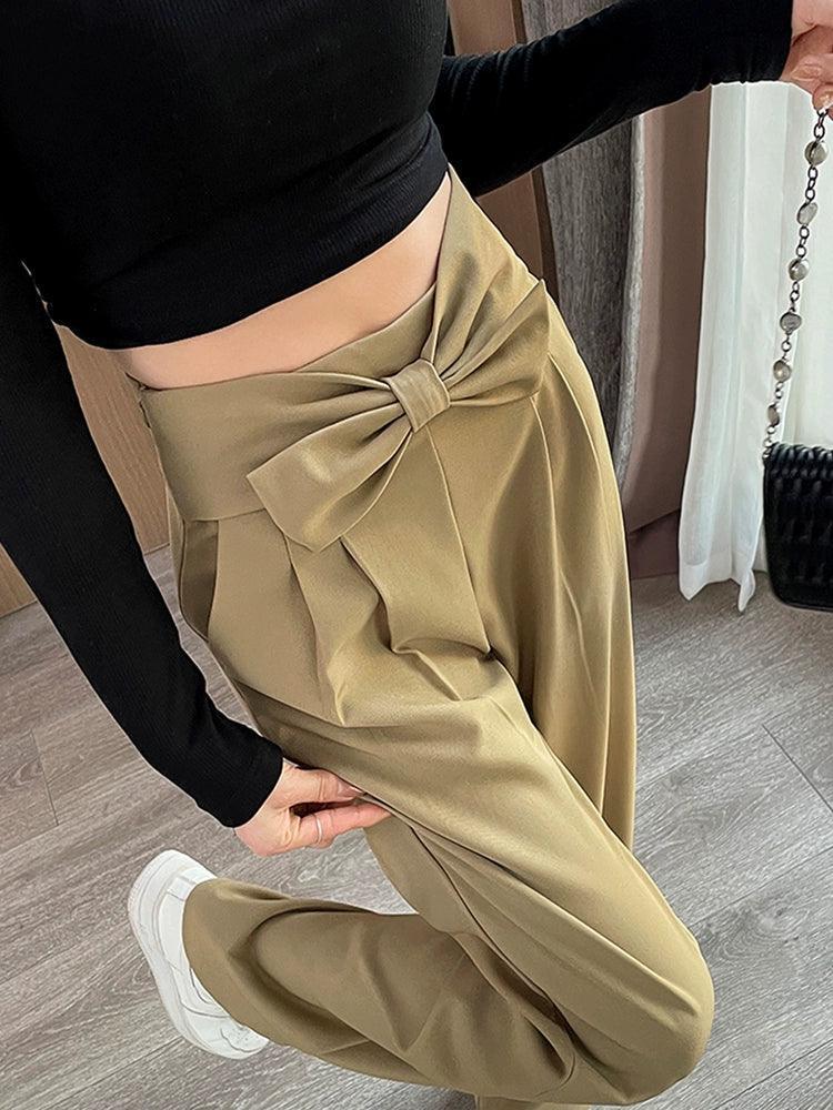 Elastic Waist Suit Pants for Women – Spring & Autumn - ClubOn