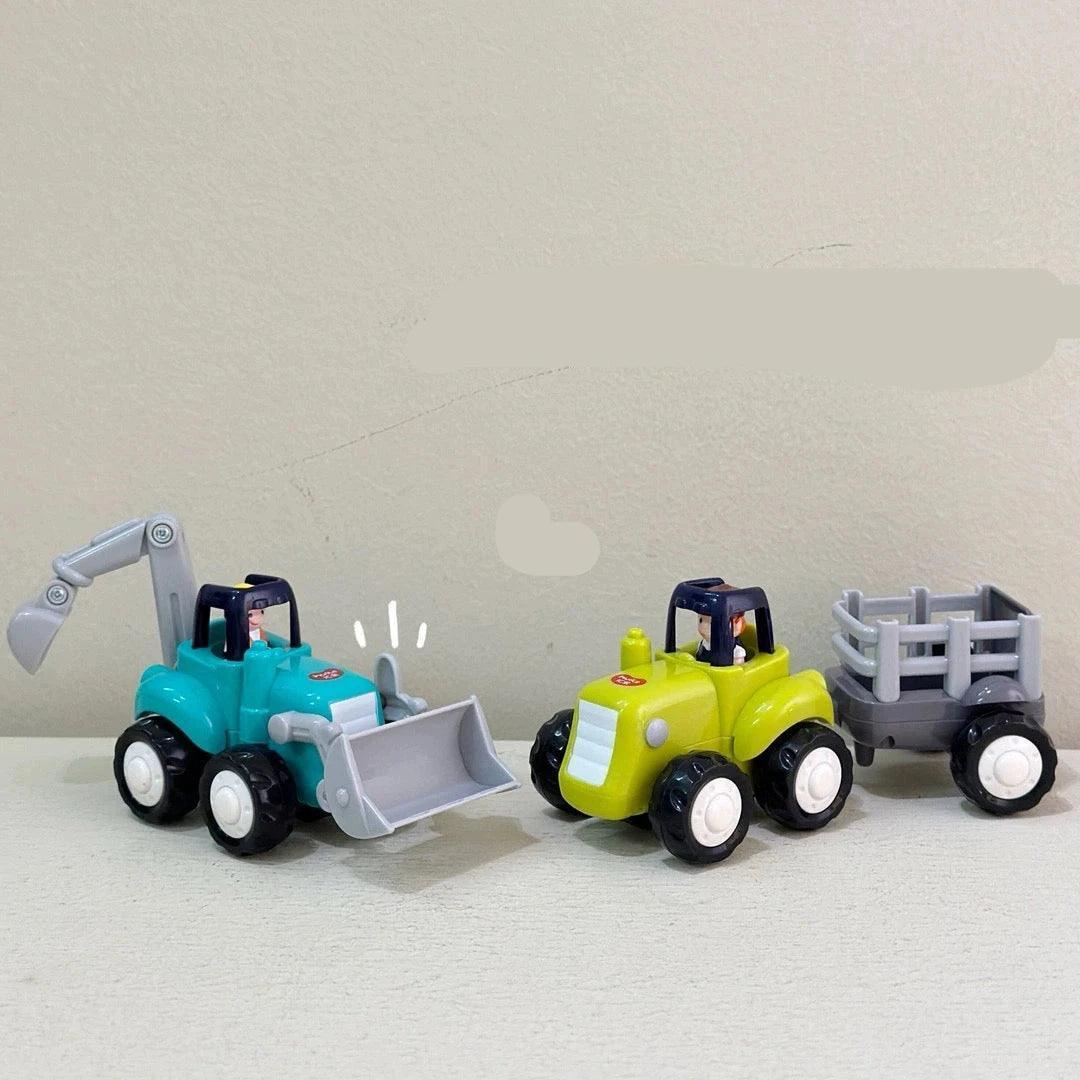 Huile Toys Inertia Car Set – Baby Excavator & Engineering Vehicles for Boys - ClubOn