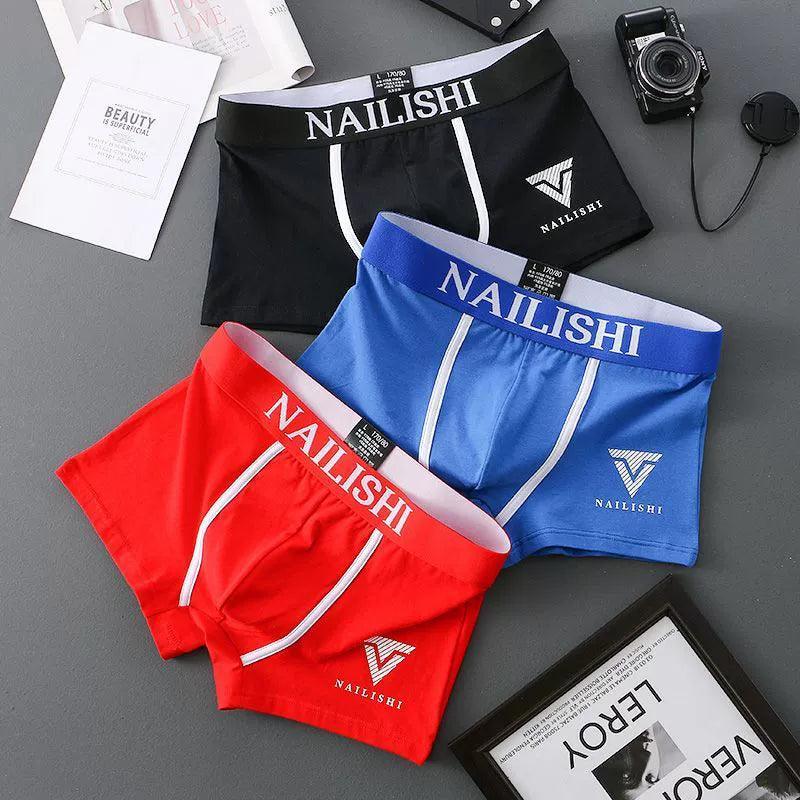 Men's Cotton Boxer Briefs - Breathable & Trendy Youth Shorts - ClubOn