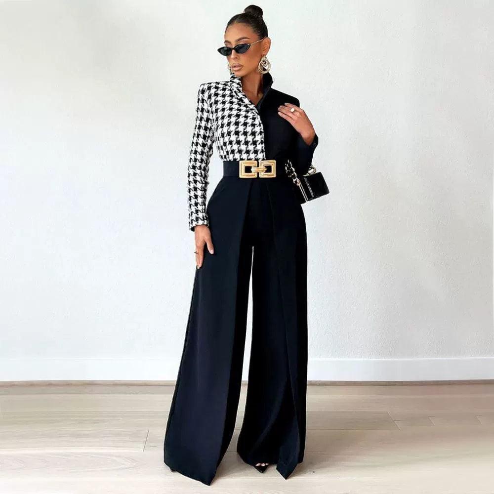 Women’s Slim Casual Pants - Loose Wide-Leg Straight-Leg Fashion Trousers - ClubOn
