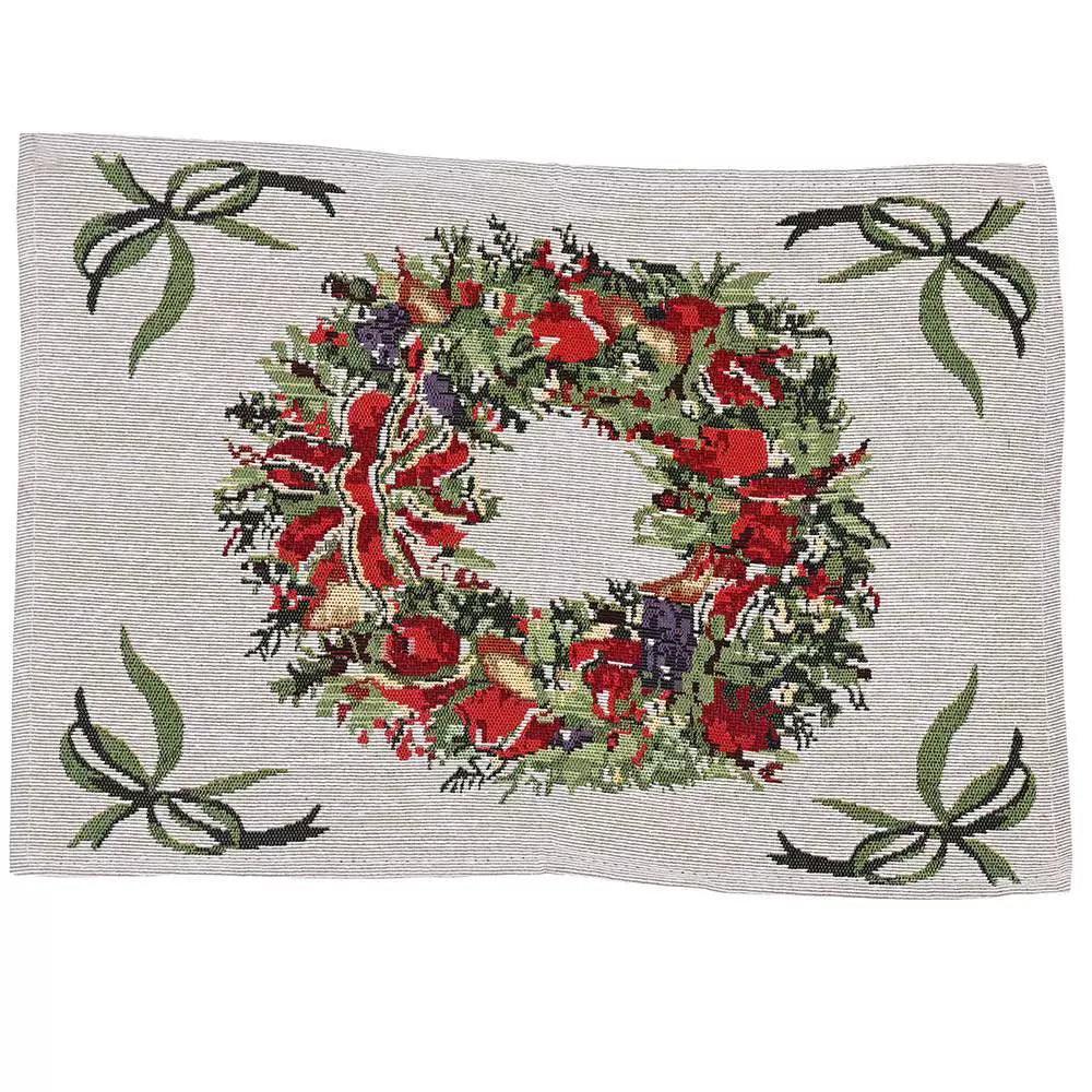 Knitted Fabric Placemats | Christmas Home Decor for Dining Tables - ClubOn