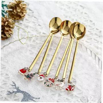 Stainless Christmas Spoon – Elegant Holiday Home Decoration - ClubOn