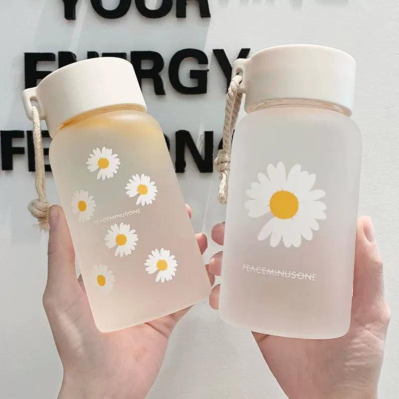 500ml Daisy Transparent Plastic Water Bottle - BPA Free - ClubOn