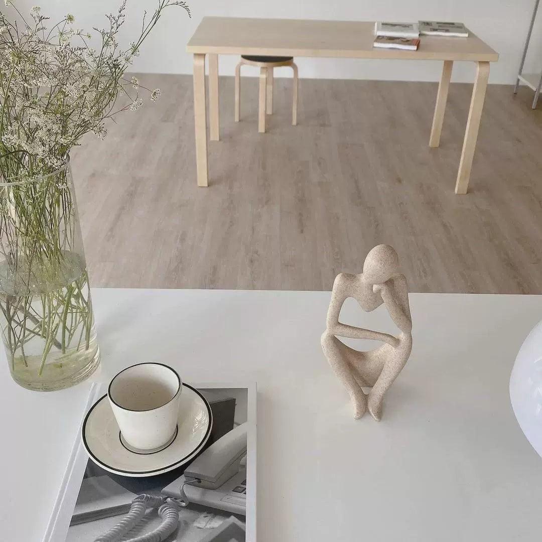 Thinker Statue Abstract Figure Sculpture - Small Resin Ornament - ClubOn