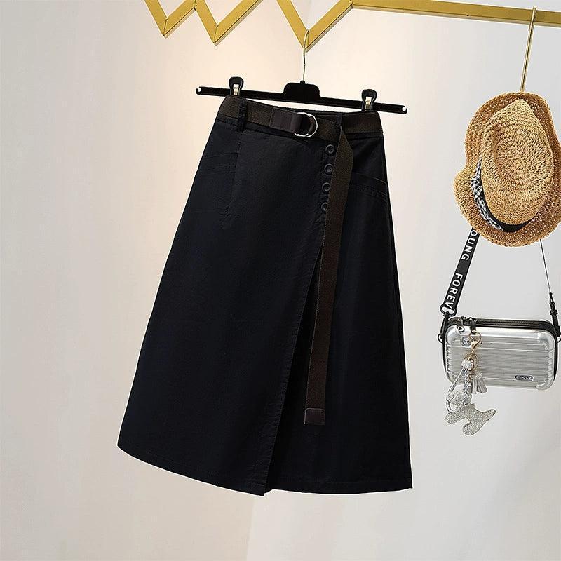 Plus Size High-Waist A-Line Skirt Pants for Women - ClubOn