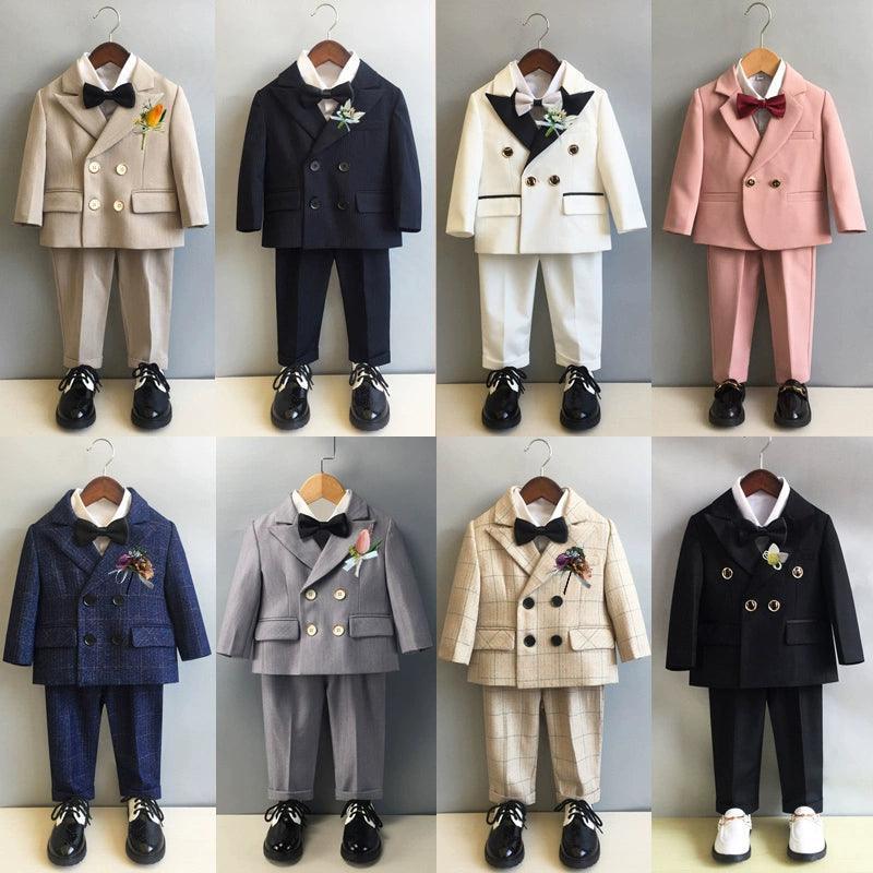 Children's Suit Set for One-Year-Old Baby Boy – Birthday Party Flower Girl Boy Handsome Prince Suit - ClubOn