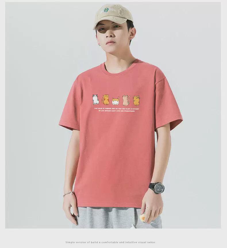 Men's Summer Short-sleeved T-shirt | Large Size Half-sleeve Shirt - ClubOn