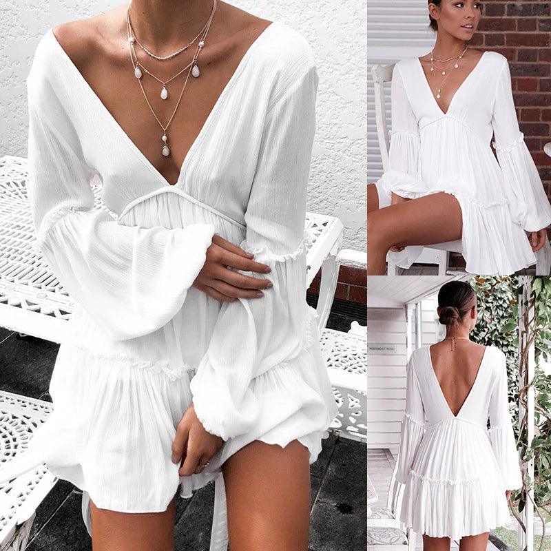 Elegant Sexy Summer Shirt Dresses for Women | Office Long Blouse - ClubOn