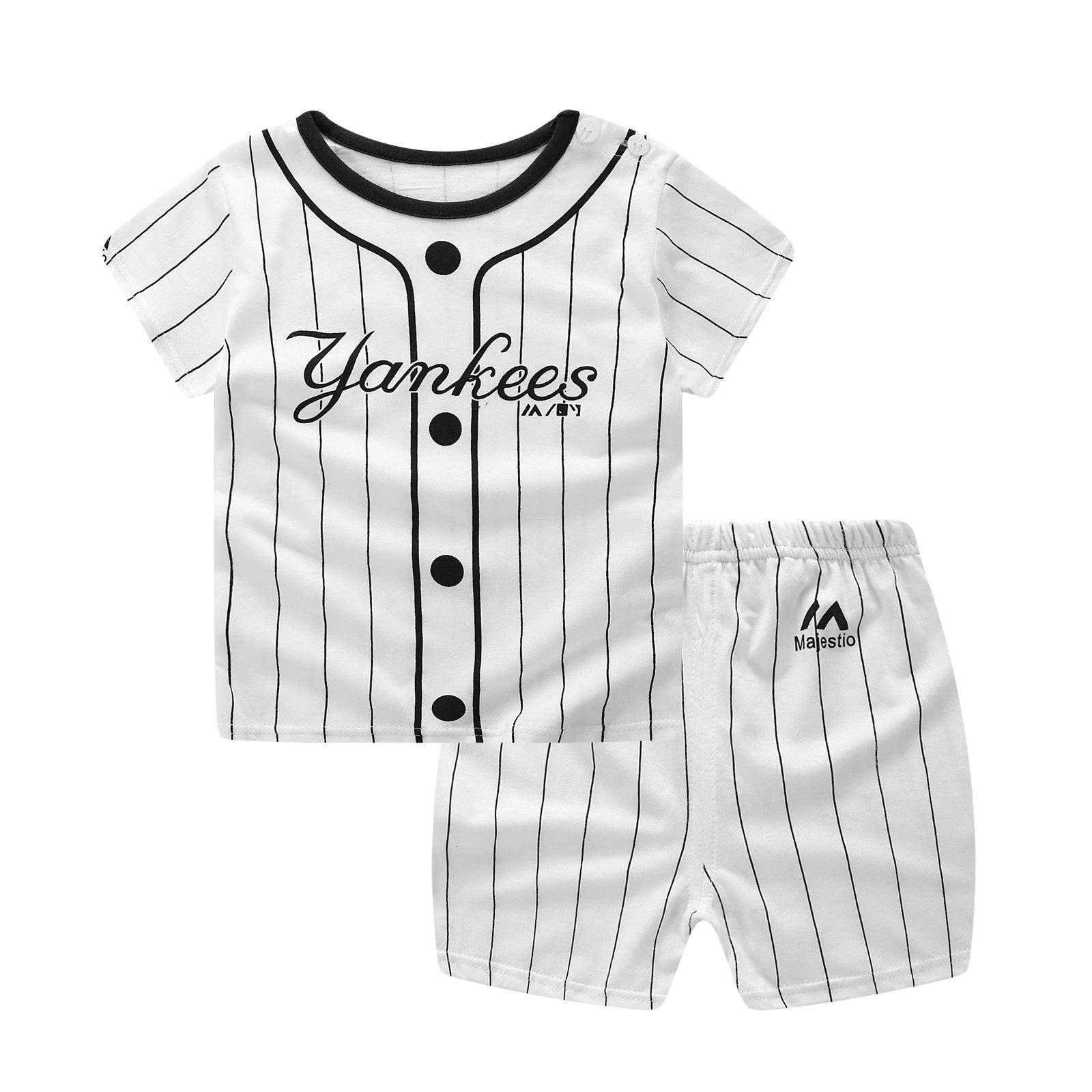 Baby Boys Summer Clothing Set - Short Sleeve T-Shirt & Shorts - ClubOn