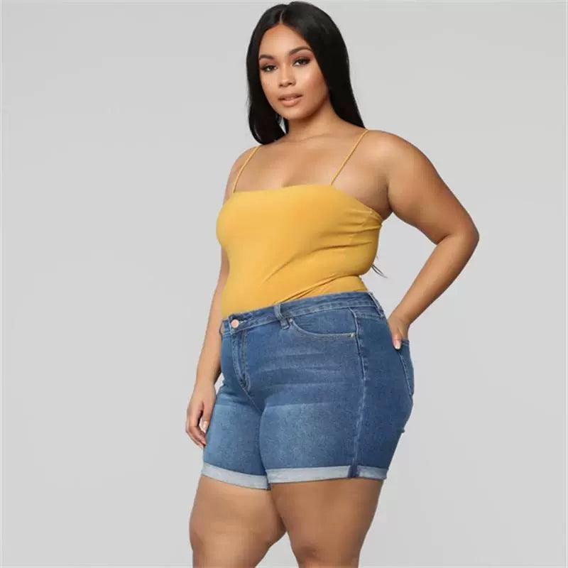Summer Plus Size Fat Short Jeans - Women's Pants - ClubOn