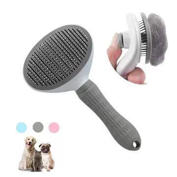 Pet Cat Hair Brush & Dog Comb - Grooming and Care Stainless Steel - ClubOn