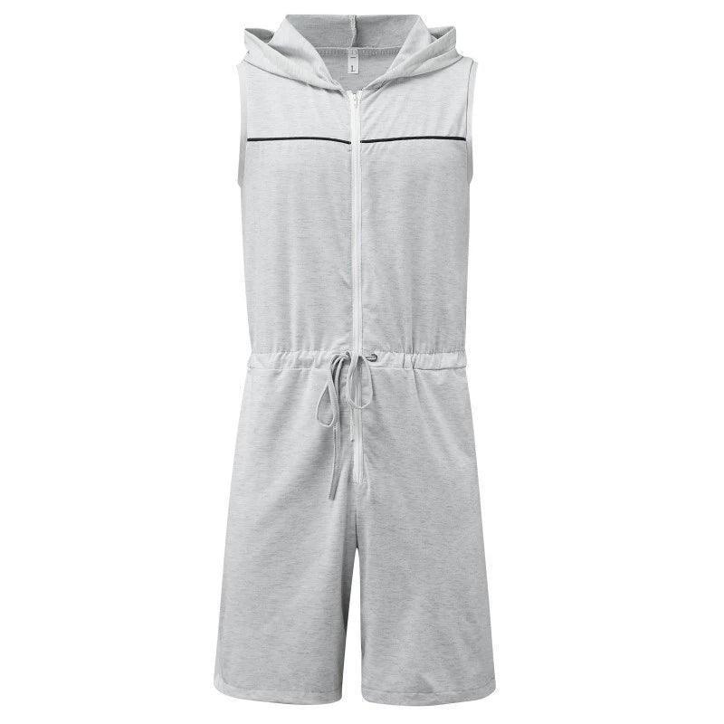 Men’s Casual Jumpsuit – Hooded Sports Outerwear, Sexy Trendy Style - ClubOn
