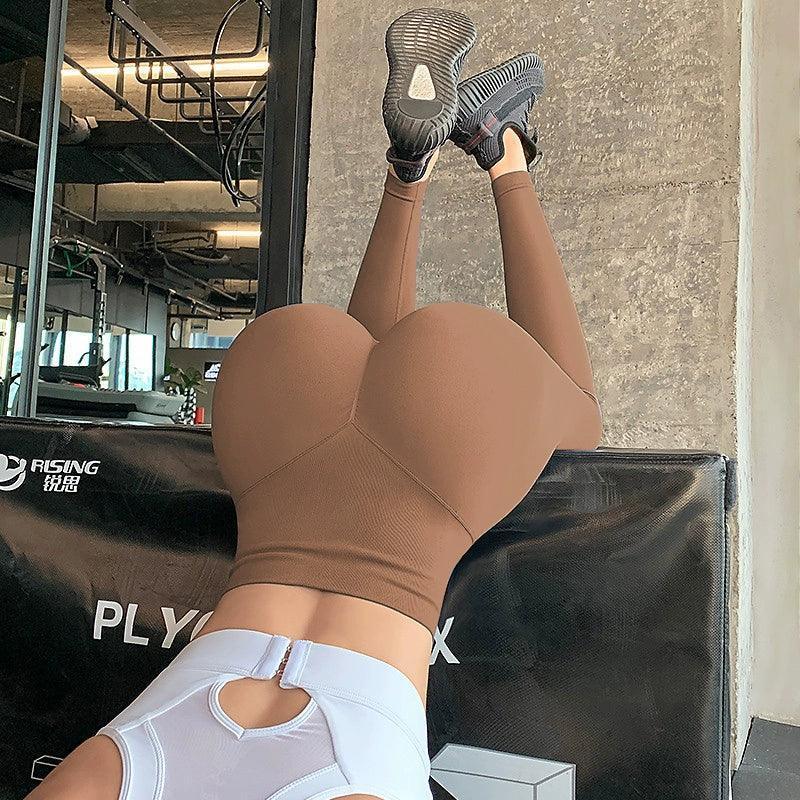 Mist Pattern Peach Hip-Lifting Fitness Pants for Women - ClubOn