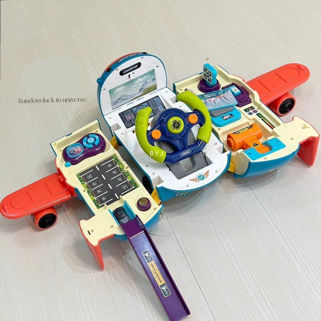 Deformable Large Airplane Toy with Cars – Educational Gift for Kids - ClubOn