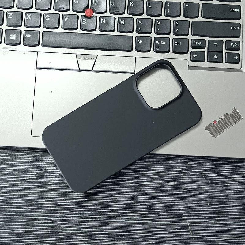 Pure Black Fine Matte Mobile Phone Case – Compatible with Apple 16/Pro/Plus/Pro Max - ClubOn