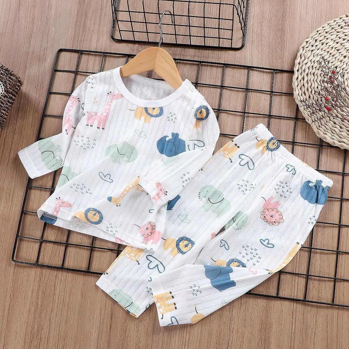 Children's Cotton Pajama Set - Boys' Pants and Top - ClubOn