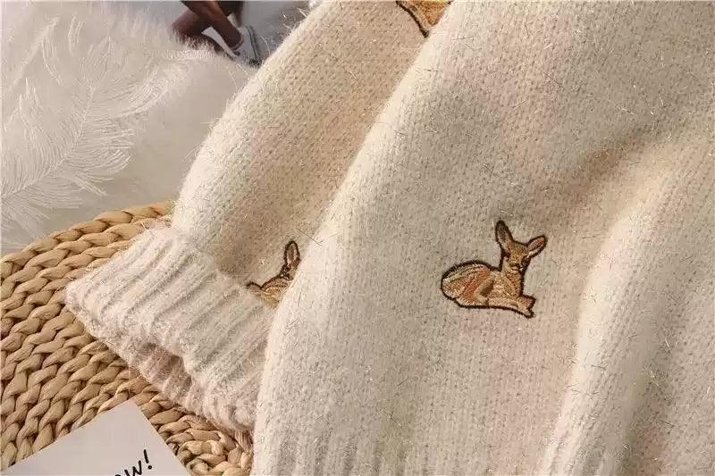 Women’s Vintage Sweater Jumpers | Thick Loose Pullovers for Winter - ClubOn