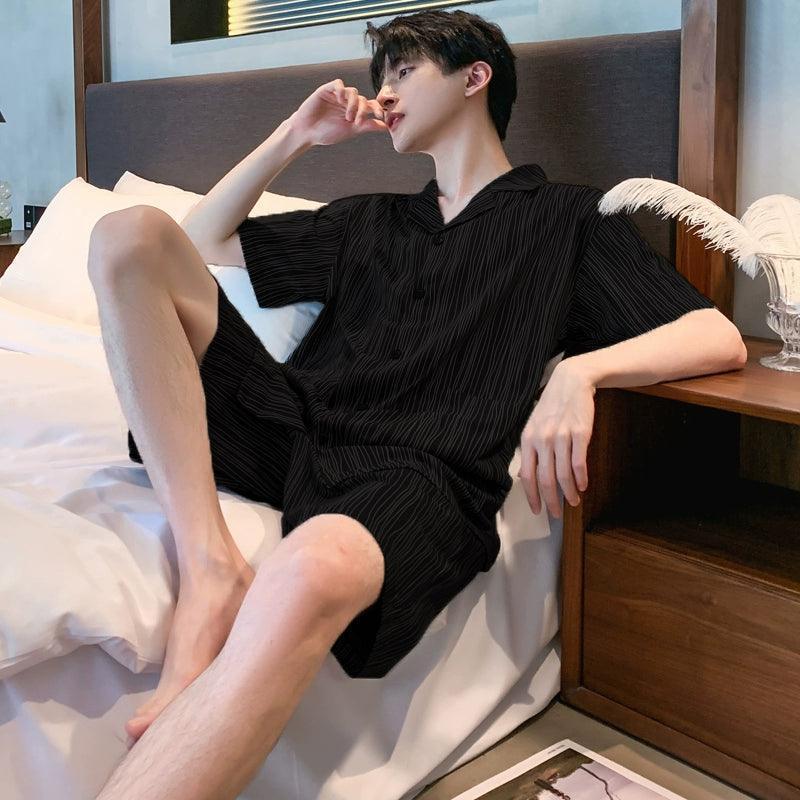 Modal Men’s Pajamas – Thin, High-End Summer Home Suit - ClubOn