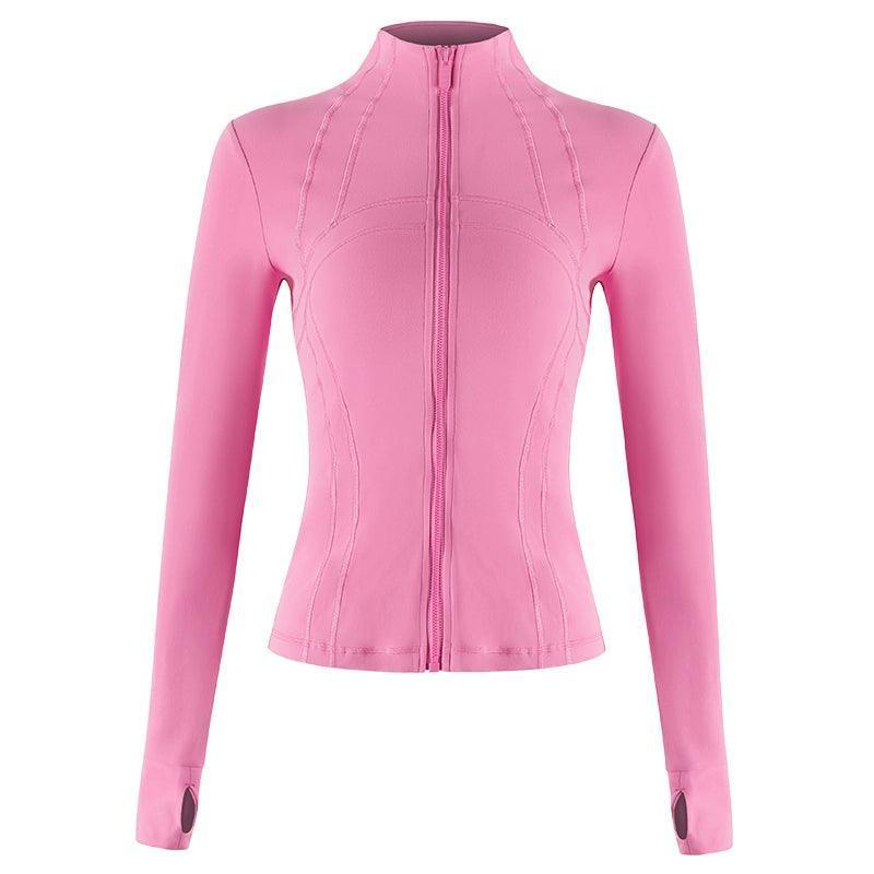 Slim Fit Zipper Jacket for Women’s Yoga & Fitness - ClubOn