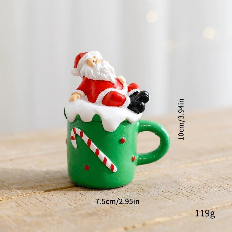 Santa Claus Resin Decorations – Creative Christmas Gift Décor - ClubOn