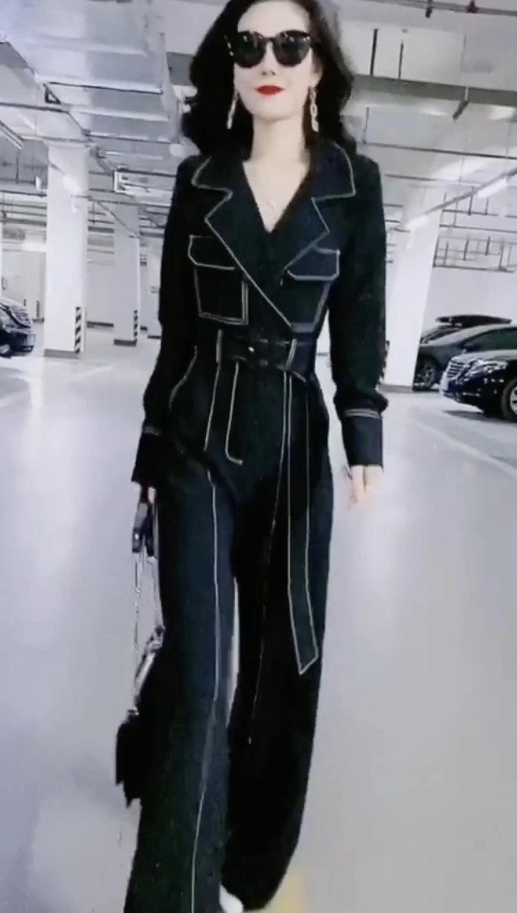 Elegant Long-Sleeved Jumpsuit for Women - ClubOn