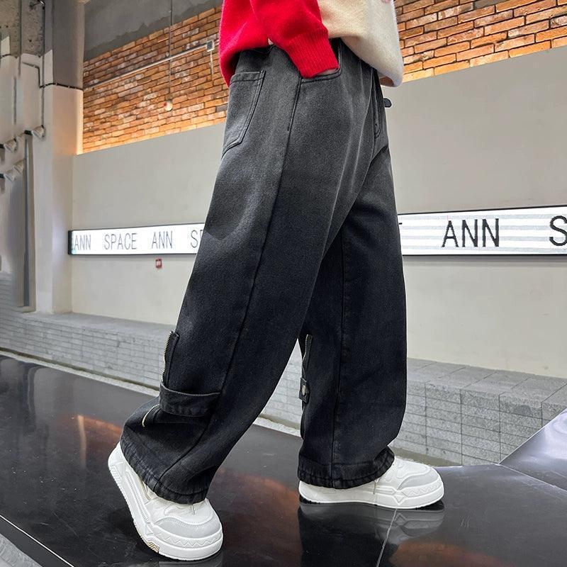 Boys' Thin Gradient Straight Jeans - ClubOn