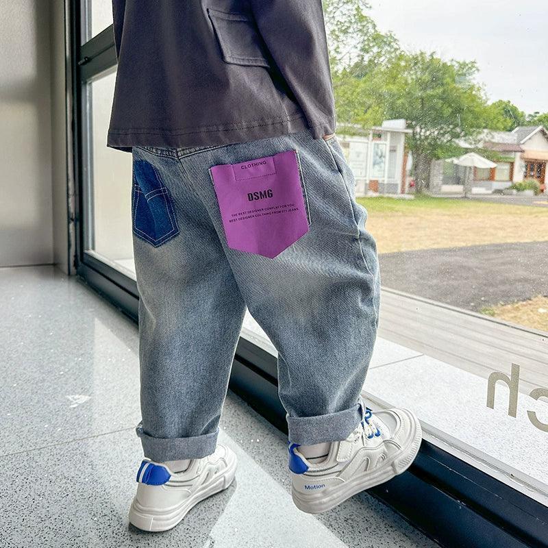 Boys' Handsome Plus Velvet Loose Jeans - ClubOn