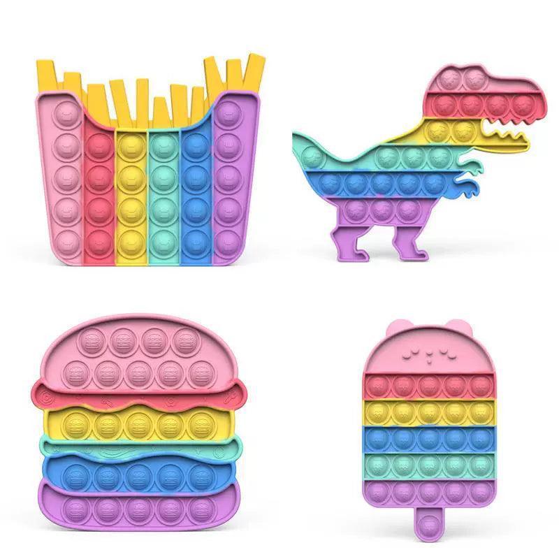 Push Bubble Unicorn Dinosaur Fidget Toy - Stress Relief for All Ages - ClubOn
