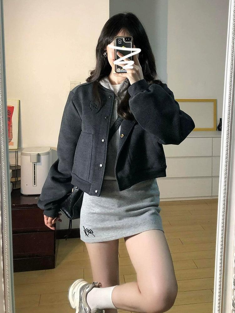 2024 Women’s Short Baseball Jacket - Unique Spring/Fall Style - ClubOn