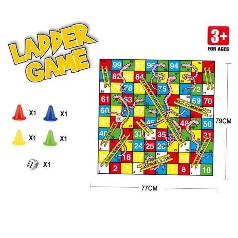 Kids Ludo & Snakes and Ladders Board Game - Large Edition - ClubOn