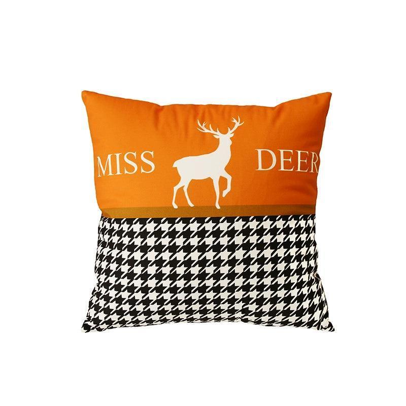 Nordic Orange Pillowcase – Luxury Sofa & Backrest Cushion Cover - ClubOn