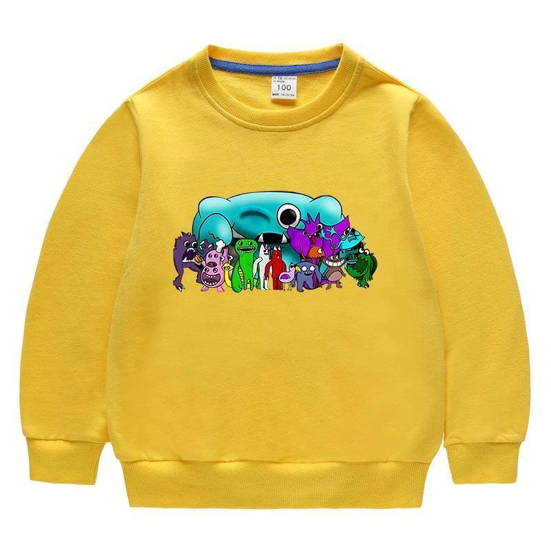 Garten of Banban Boys' Pure Cotton Sweater – Cartoon Spring & Autumn Jacket - ClubOn