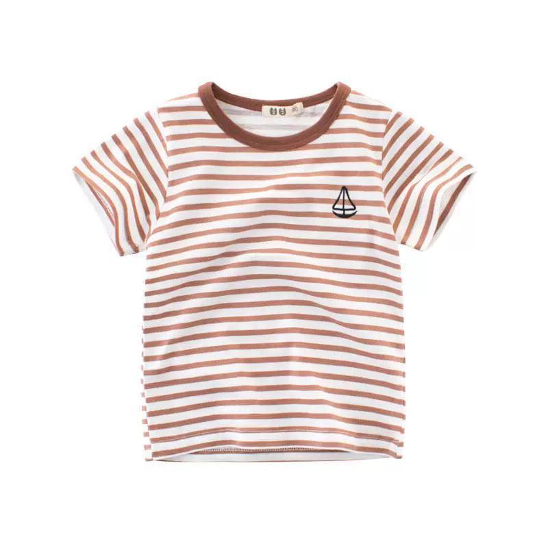 Boys T-Shirt – Children’s Stripe Cotton Base Baby Clothes - ClubOn