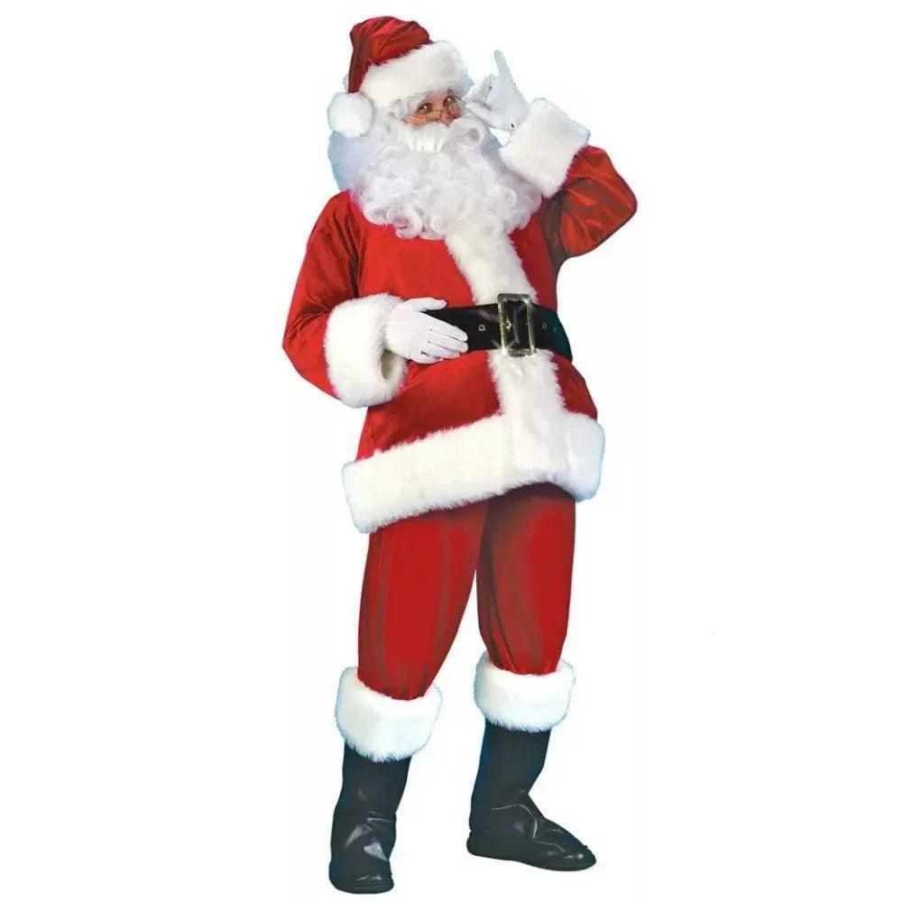 Santa Claus Cosplay Costume – Christmas & New Year Men’s Outfit - ClubOn