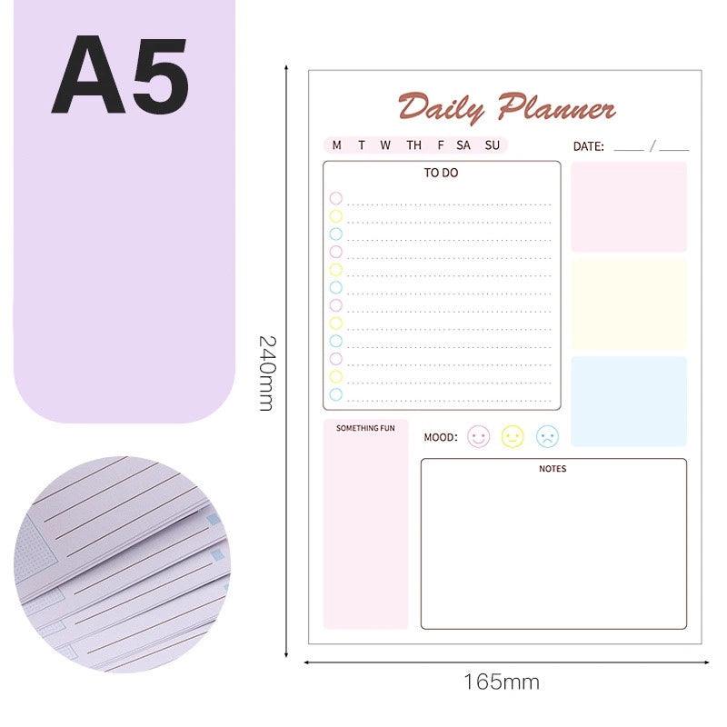 Daily Planner & Weekly Notepad – To-Do List Notebook - ClubOn