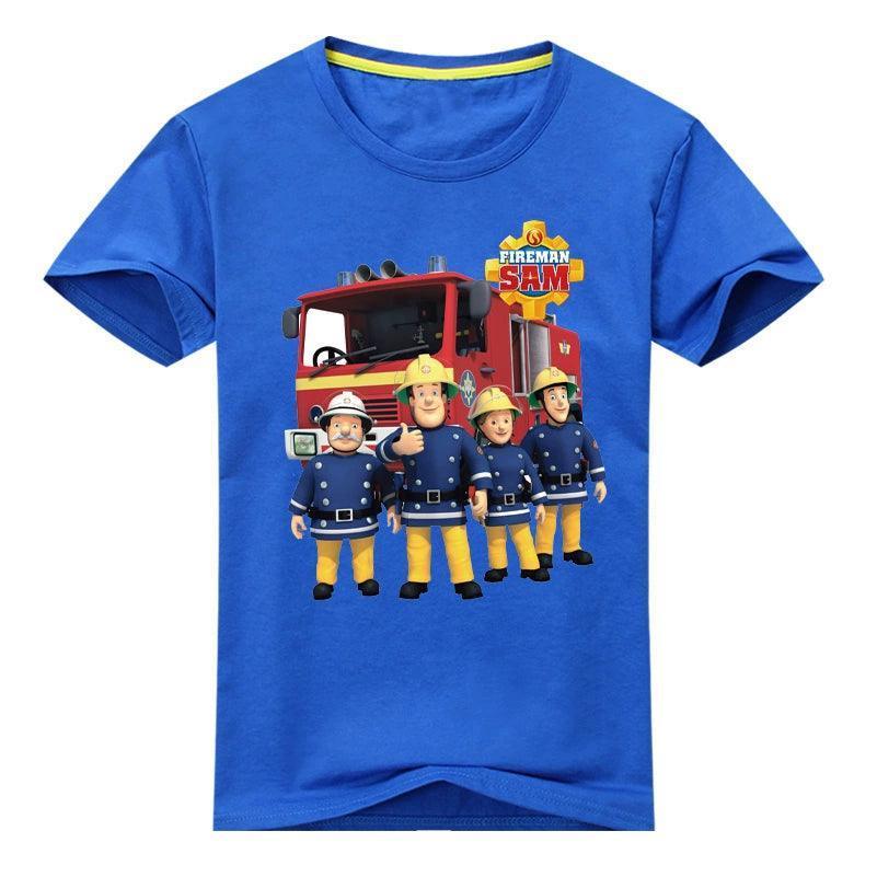 Kids Sam Tees – Boys & Girls Fireman Sam Short Sleeve T-Shirt - ClubOn