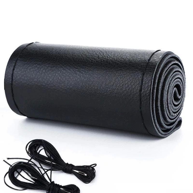 Car Steering Wheel Cover Kit – Diameter 37-38cm with Needles & Thread - ClubOn