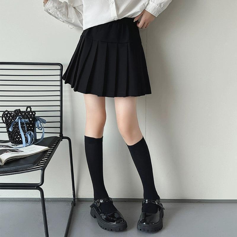 Girls' Pleated Shorts Skirt – Perfect for Spring & Autumn - ClubOn