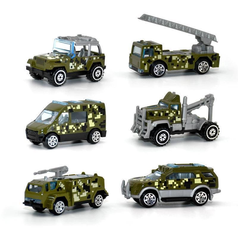 Small Alloy Car Toy Accessories – Engineering & Fire Truck Set - ClubOn