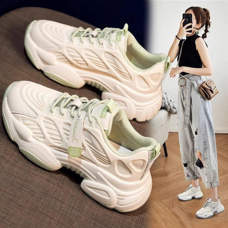 Autumn 2024 Women’s Thick Sole Daddy Running Shoes - ClubOn