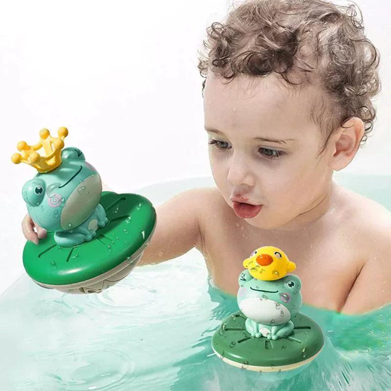Electric Spray Water Floating Bath Toy – Rotating Fun for Babies - ClubOn
