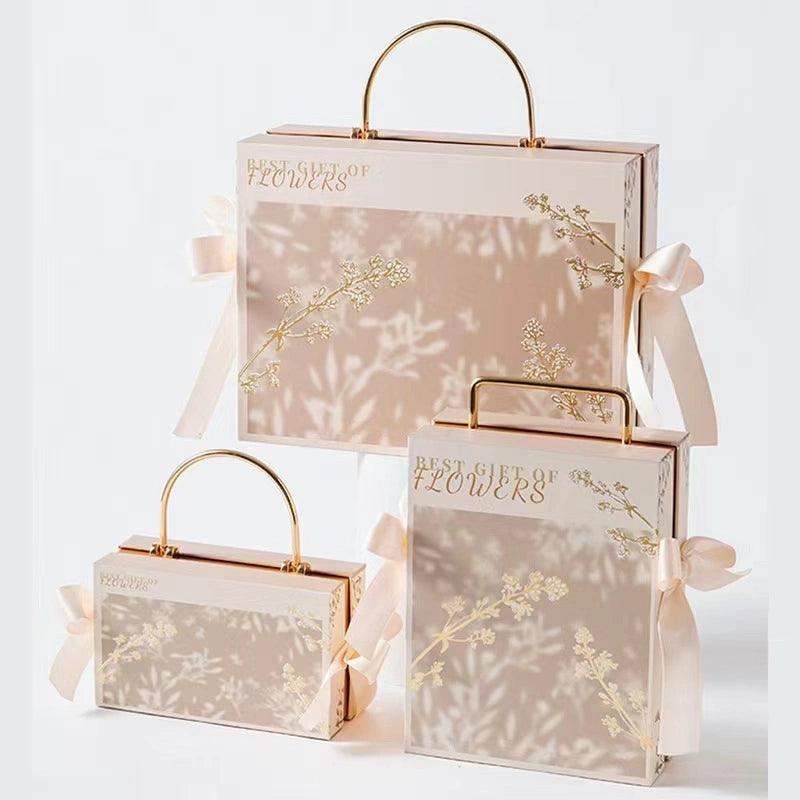 Flower Shadow Series Handheld Gift Box - Elegant Candy Packaging - ClubOn