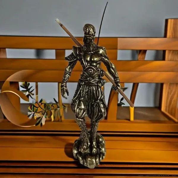 Creative Alloy WU KONG Figure – Handmade Bronze Hell Fire Sun Sculpture - ClubOn