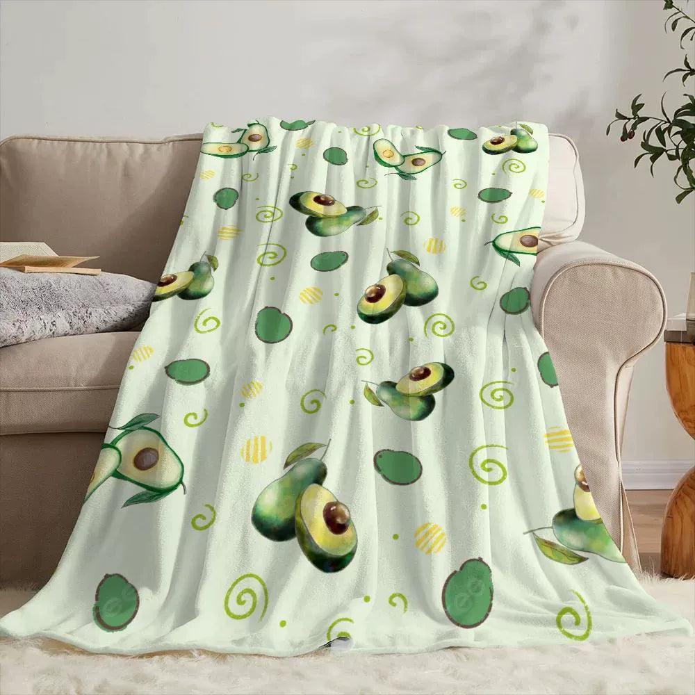 Thermal Blankets for Bed – Avocado Fleece Blanket & Throw - ClubOn