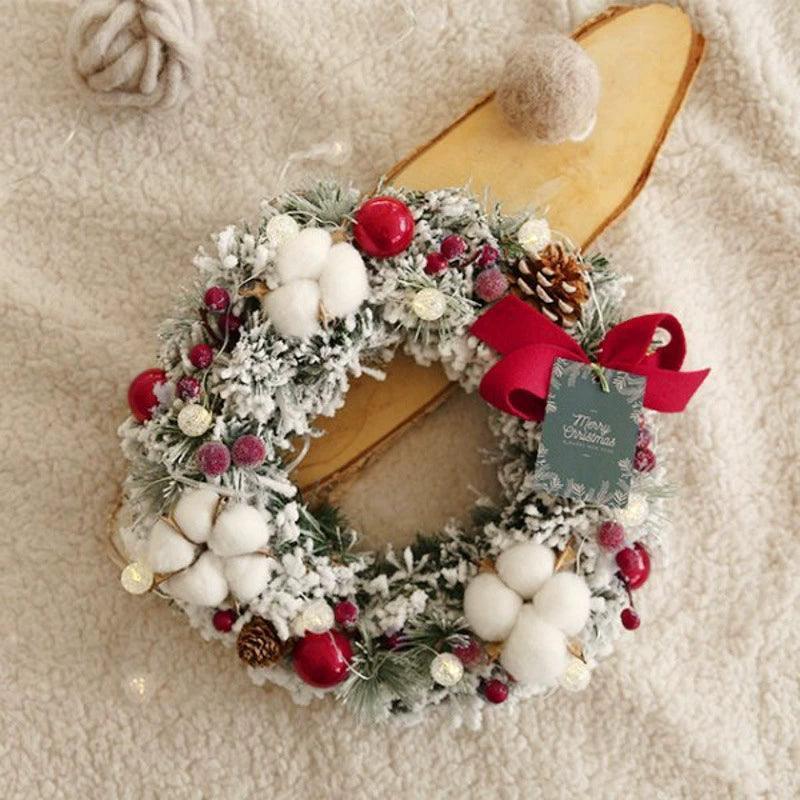 Christmas Wreath - Pine Needle Vine Decoration, American Style - ClubOn