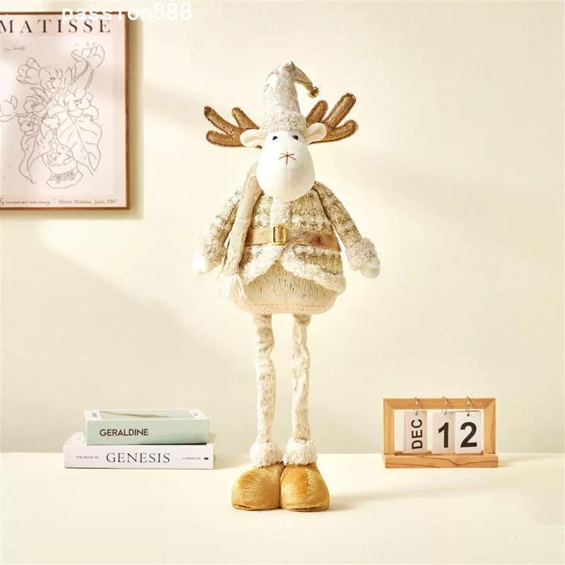 Christmas Old Man Snowman Elk Pendant with Stretch Legs - ClubOn