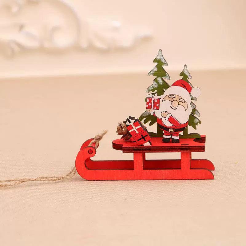 Assembling Sled Ornament – Deer Pulled Cart Christmas Décor - ClubOn