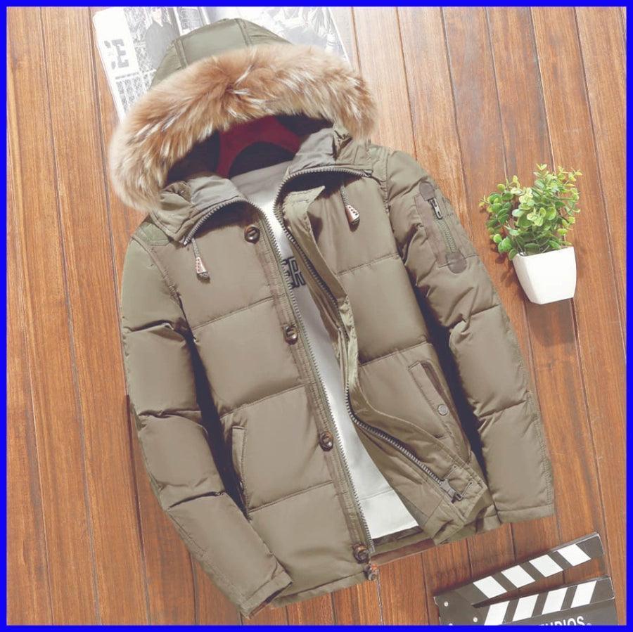 Men’s Winter Down Puffer Jacket Coat – Warm Winter Coats - ClubOn